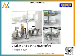 MÂM XOAY INOX NAN TRÒN EUROGOLD TR180C - 180 ° - Inox mạ Crom